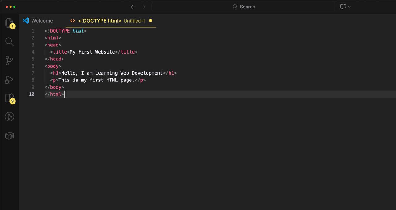 VS Code after copy pasting code